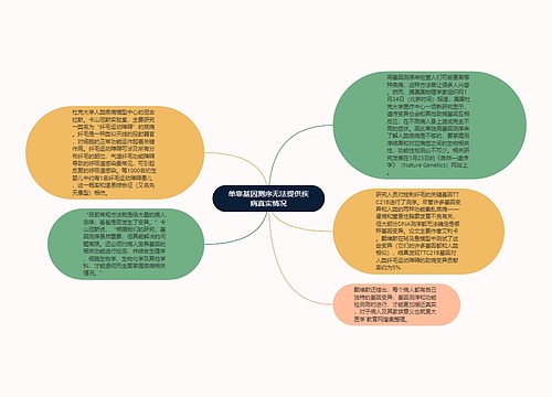 单靠基因测序无法提供疾病真实情况