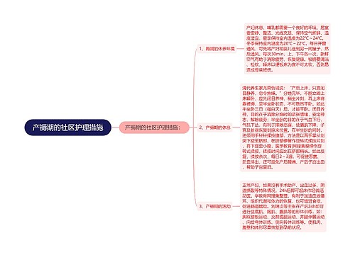 产褥期的社区护理措施