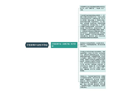 子宫发育不全性不孕症 子宫发育不全性不孕症