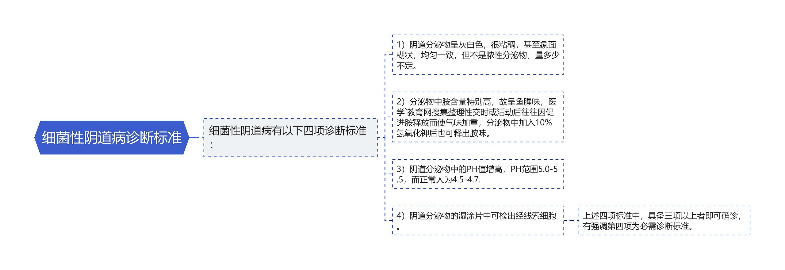 细菌性阴道病诊断标准思维导图