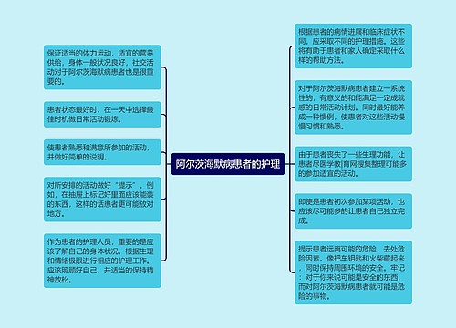 阿尔茨海默病患者的护理