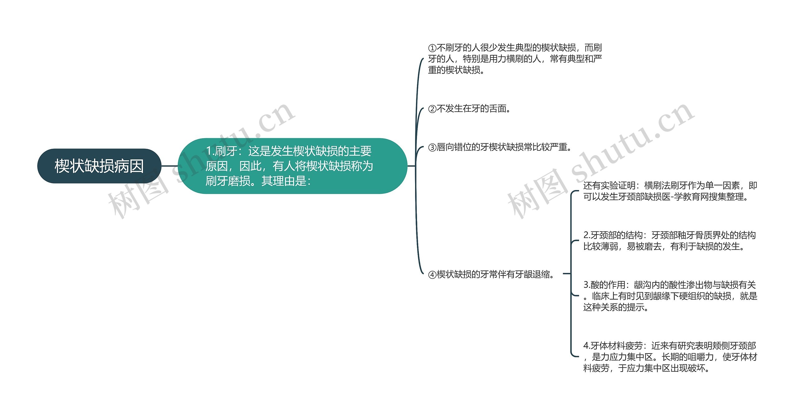 楔状缺损病因