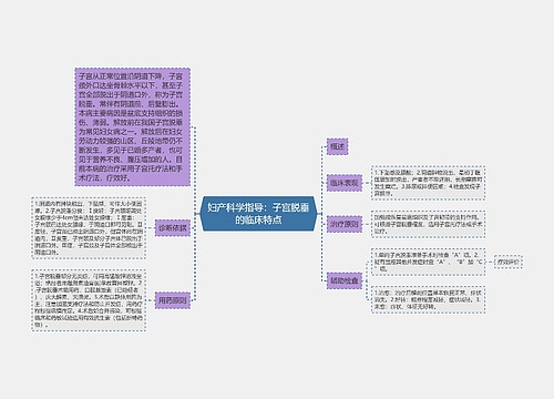 妇产科学指导：子宫脱垂的临床特点