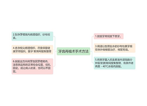 牙齿再植术手术方法