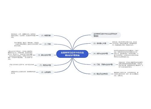 血液病常见症状中的出血倾向的护理措施