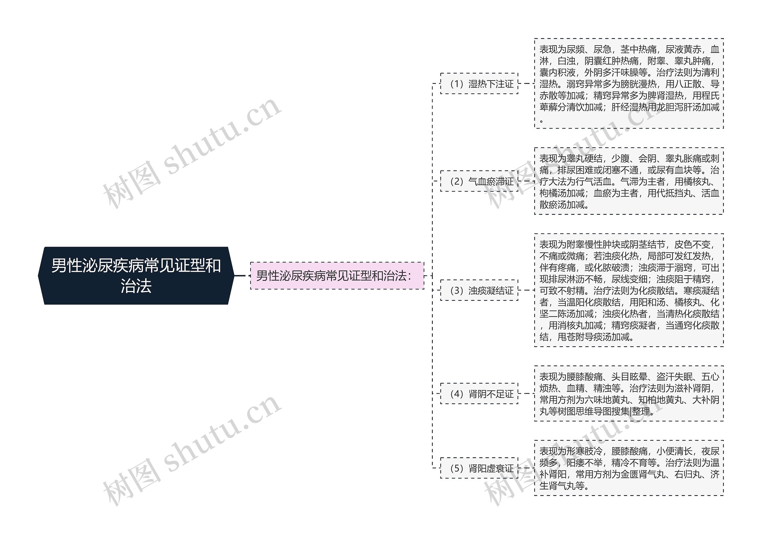 男性泌尿疾病常见证型和治法