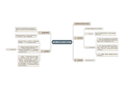 血的概念|生成|运行|功能