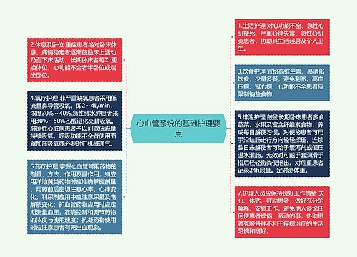 心血管系统的基础护理要点