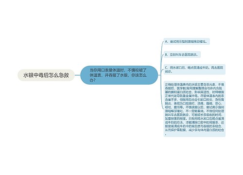 水银中毒后怎么急救