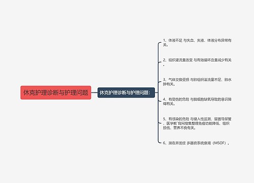 休克护理诊断与护理问题