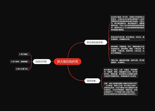 胖大海功效|作用