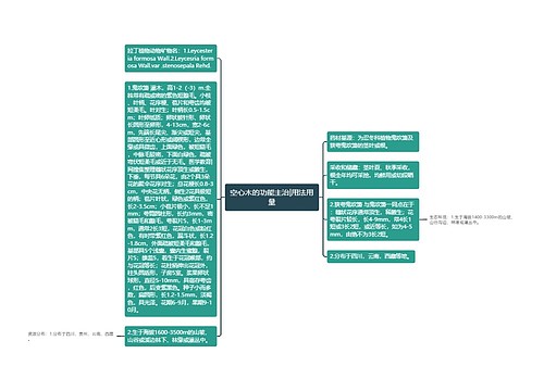 空心木的功能主治|用法用量