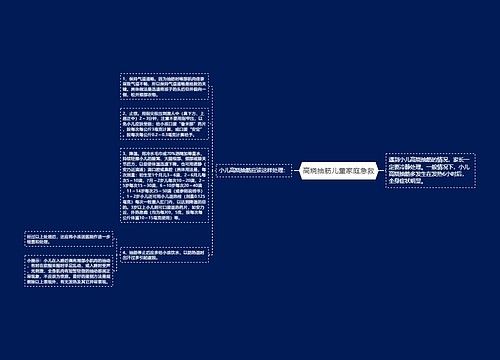 高烧抽筋儿童家庭急救