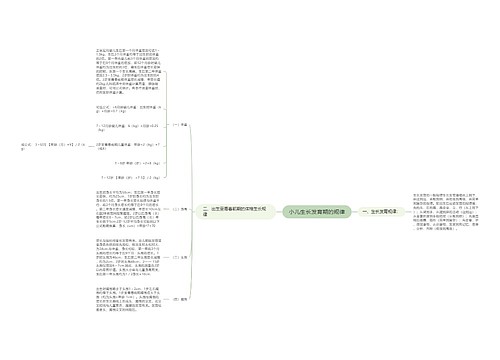 小儿生长发育期的规律