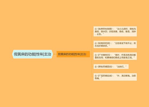 假黄麻的功能|性味|主治