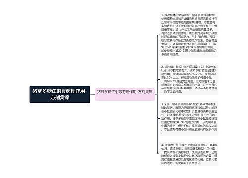 猪苓多糖注射液药理作用-方剂集锦