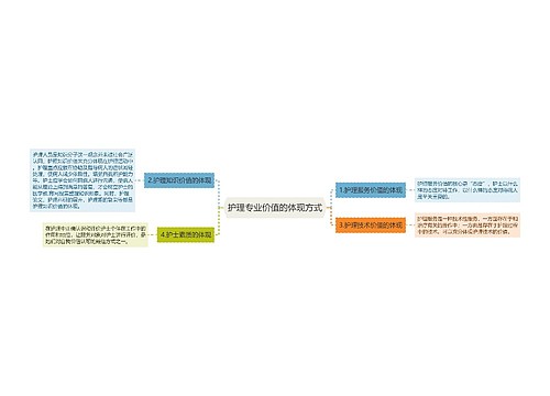 护理专业价值的体现方式