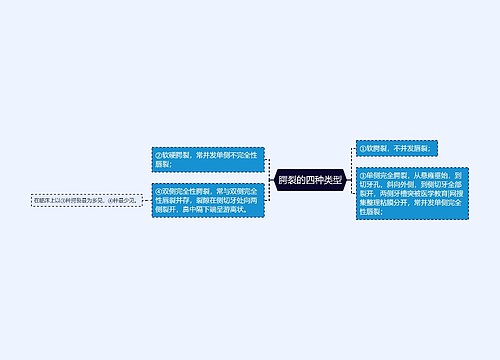 腭裂的四种类型