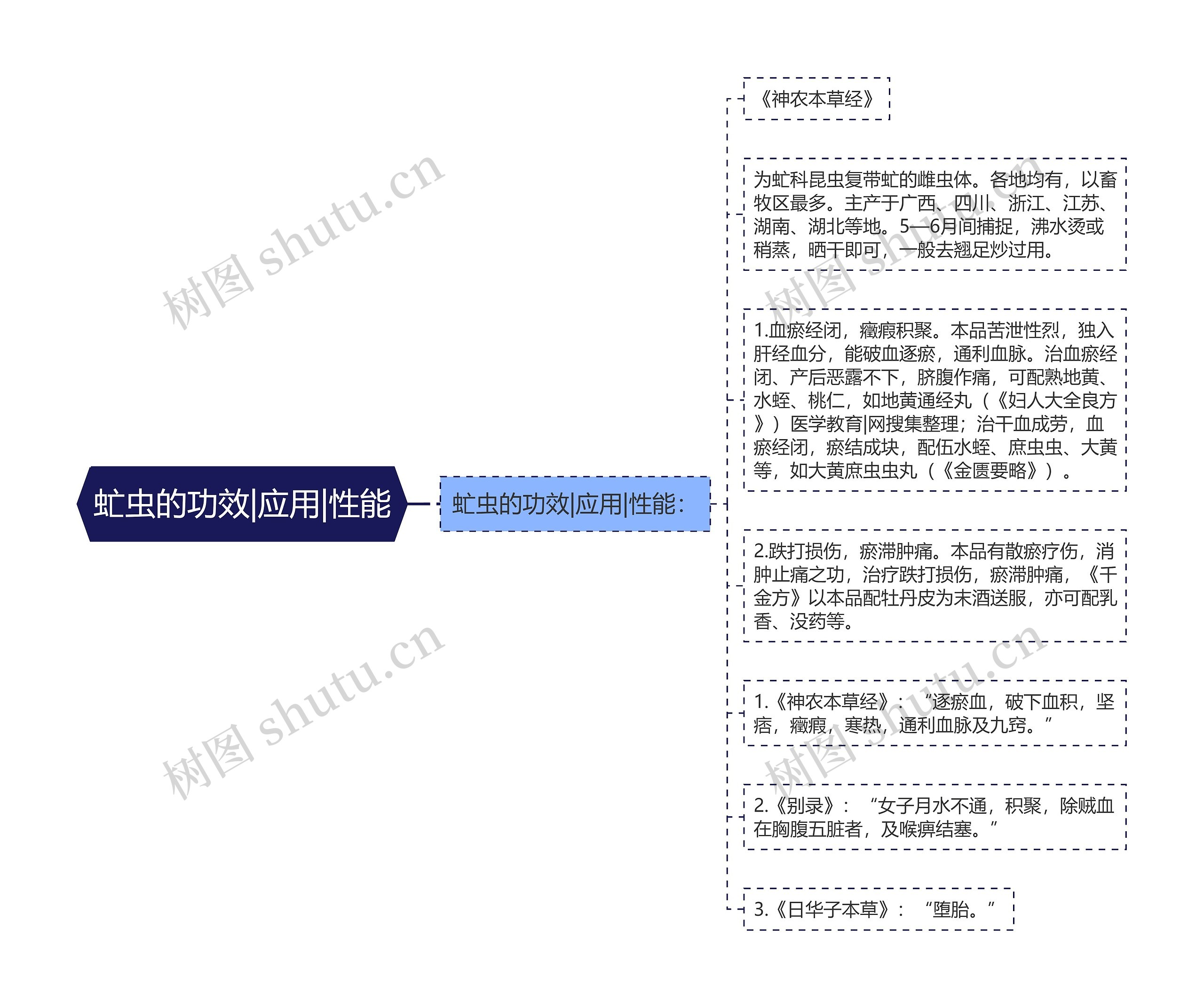 虻虫的功效|应用|性能思维导图