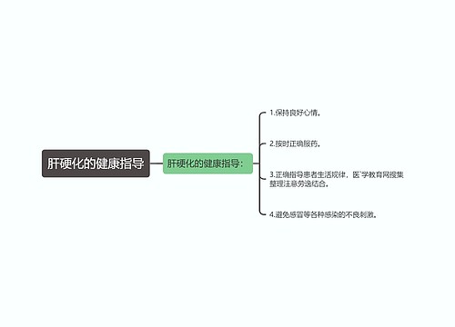 肝硬化的健康指导