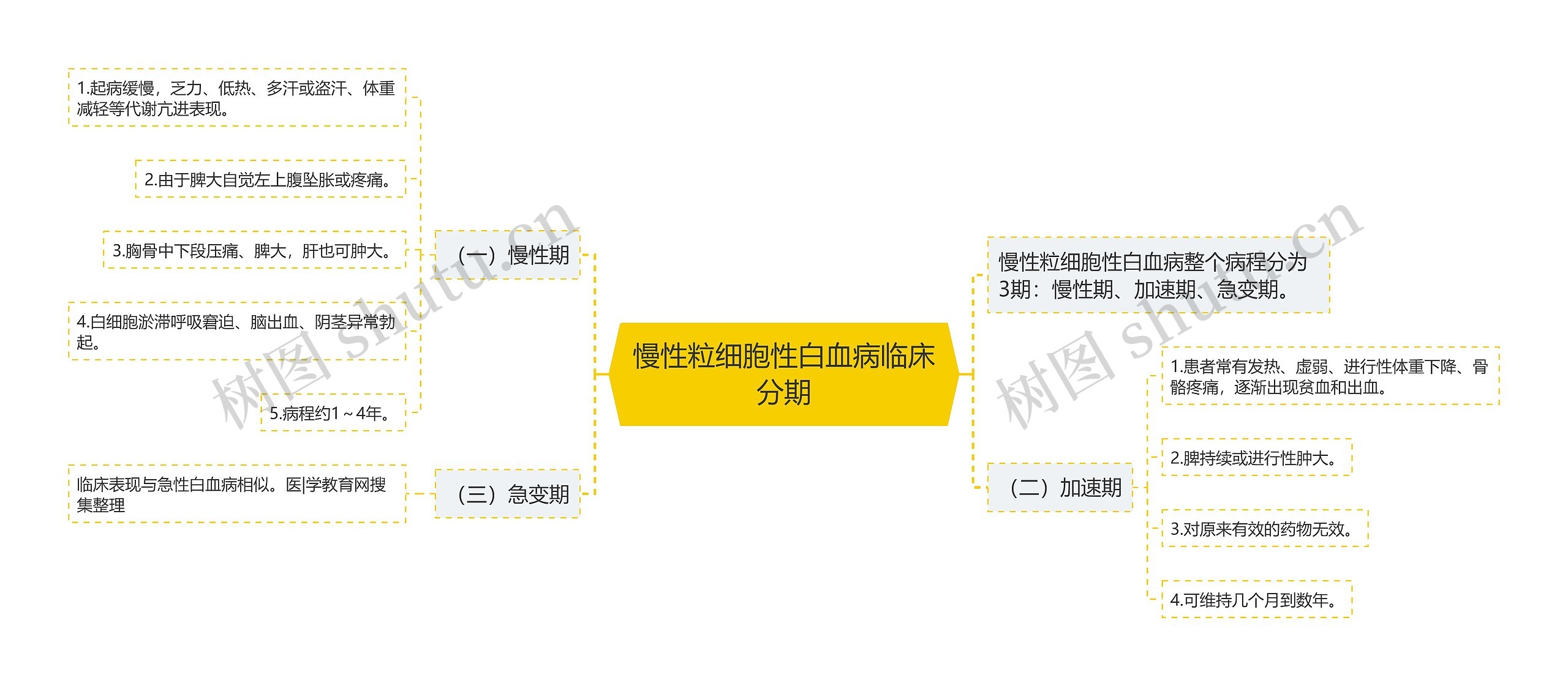 慢性粒细胞性白血病临床分期