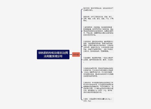 铁色箭的性味|功能主治|用法用量|生境分布