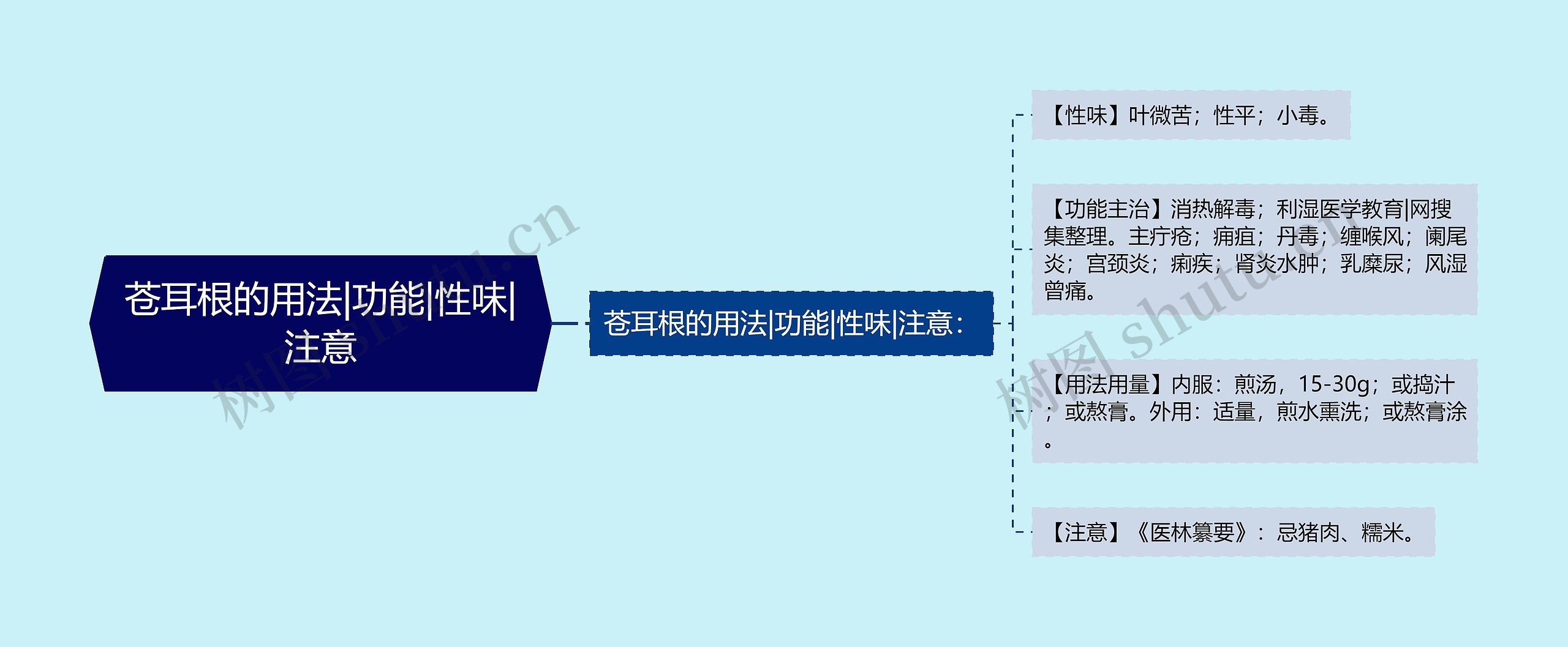 苍耳根的用法|功能|性味|注意 苍耳根的用法|功能|性味|注意