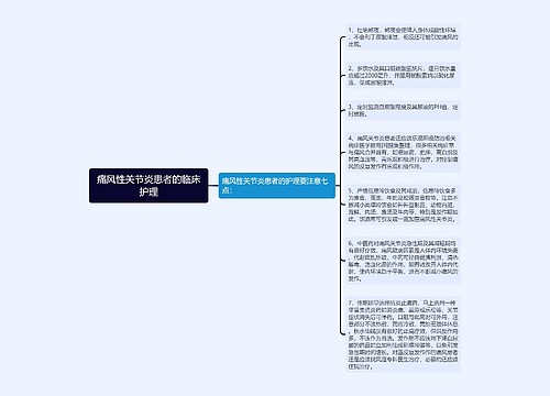 痛风性关节炎患者的临床护理