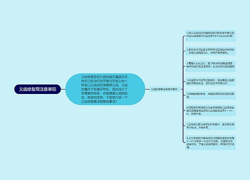 义齿修复需注意事项