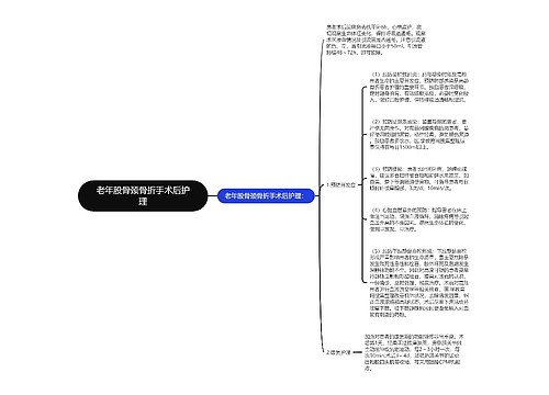 老年股骨颈骨折手术后护理