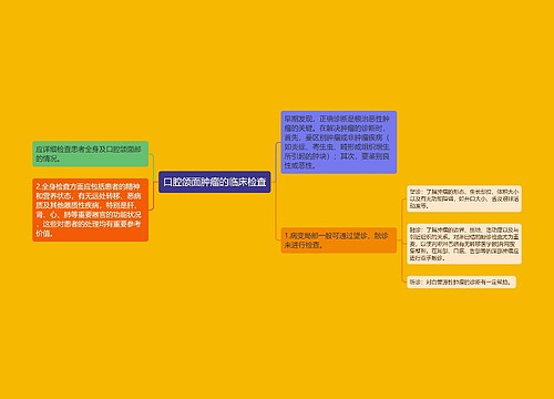 口腔颌面肿瘤的临床检查