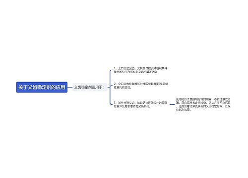 关于义齿稳定剂的应用