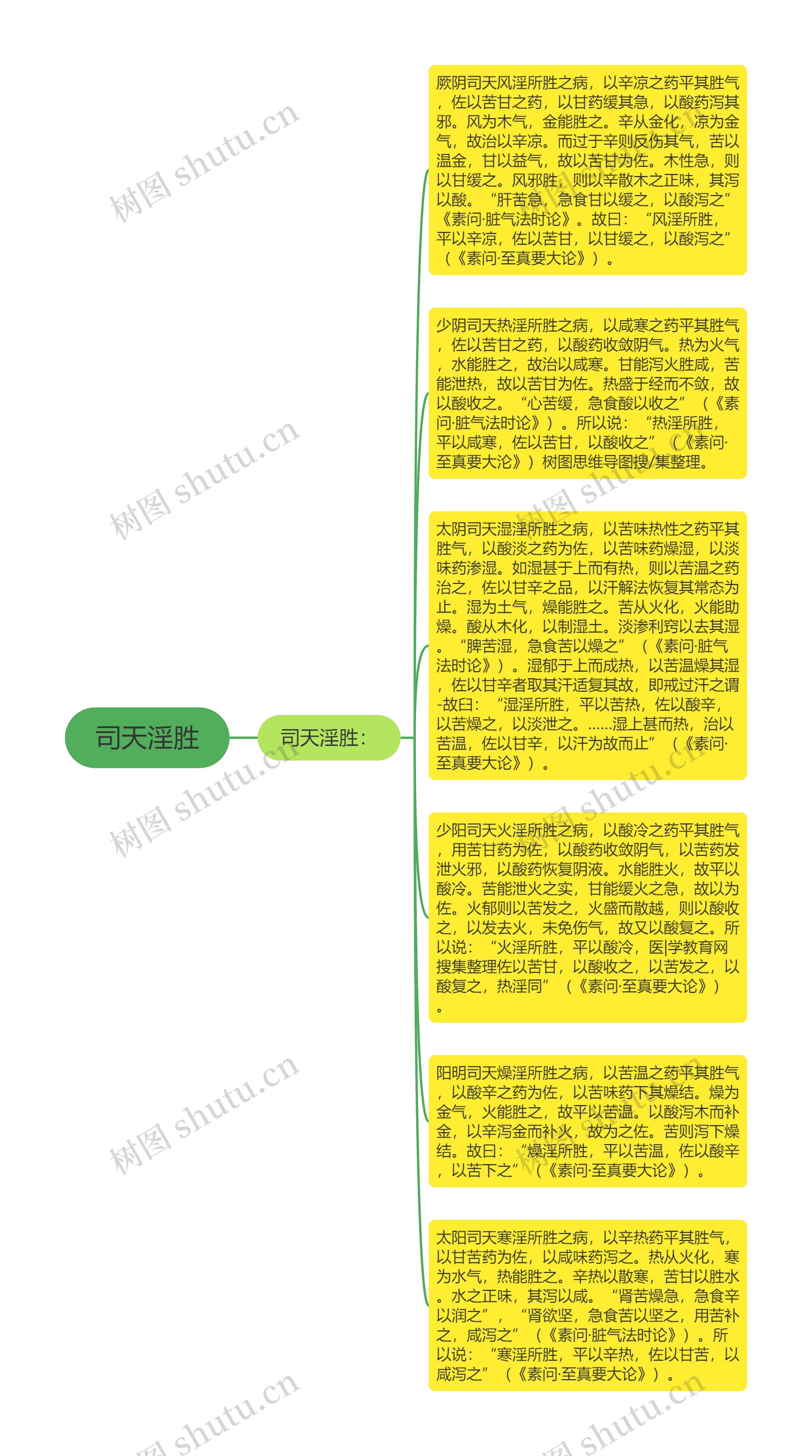 司天淫胜思维导图