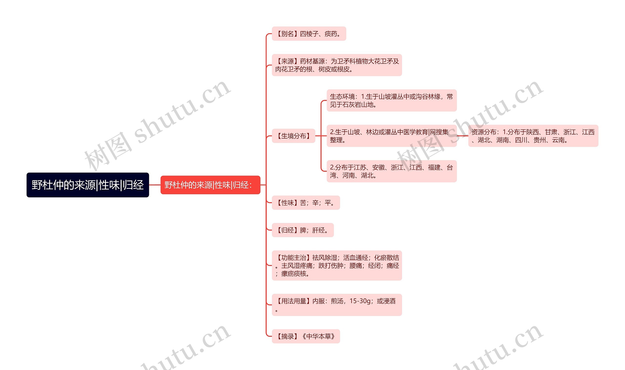 野杜仲的来源|性味|归经 野杜仲的来源|性味|归经