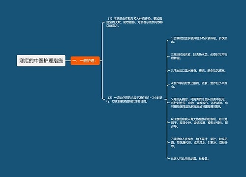 寒疟的中医护理措施