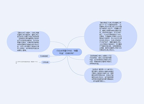 行纪合同履行中的“增量利益”归谁所有？