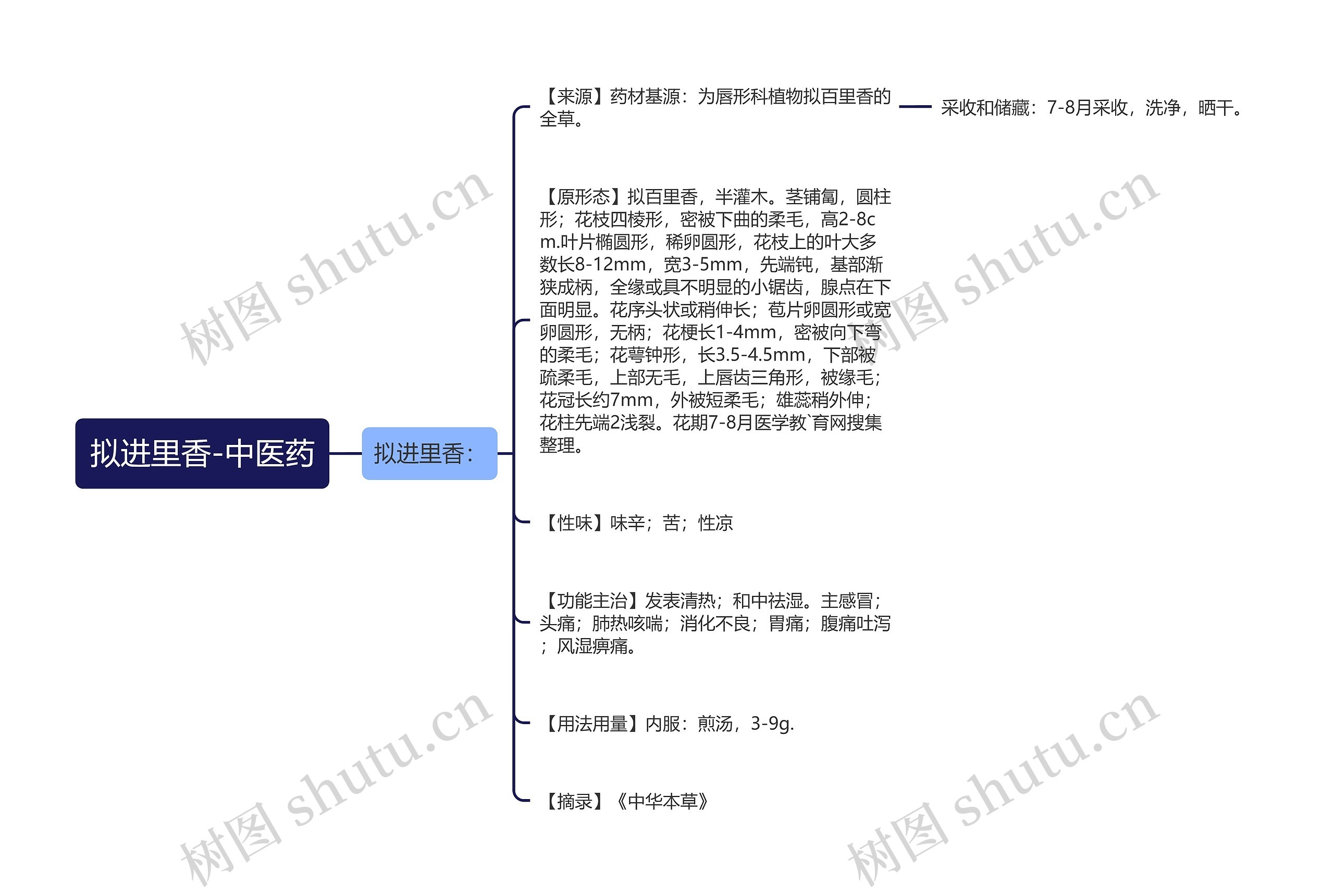 拟进里香-中医药思维导图