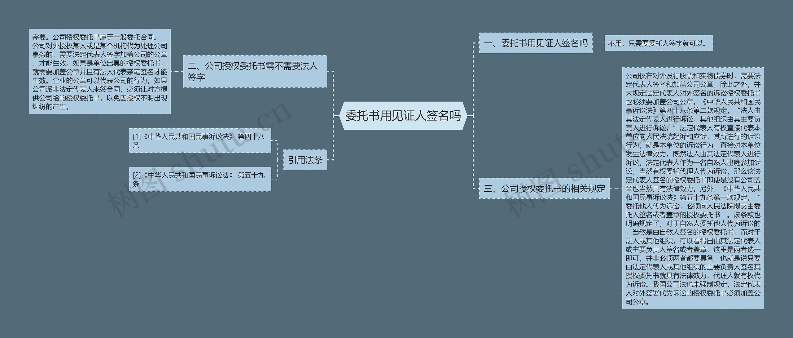 委托书用见证人签名吗思维导图