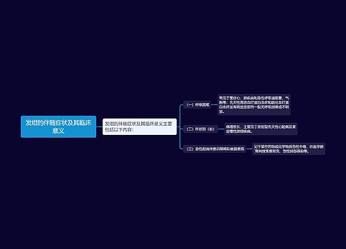 发绀的伴随症状及其临床意义