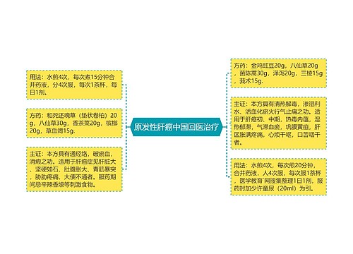 原发性肝癌中国回医治疗