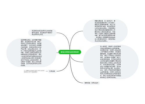 保证合同诉讼时效知识