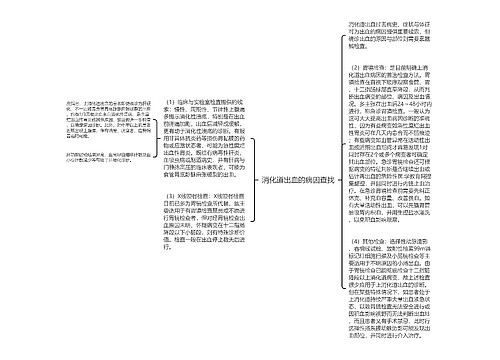 消化道出血的病因查找