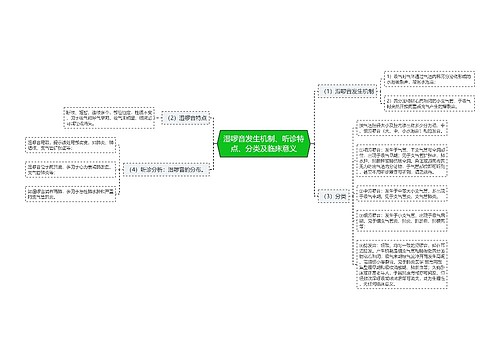 湿啰音发生机制、听诊特点、分类及临床意义