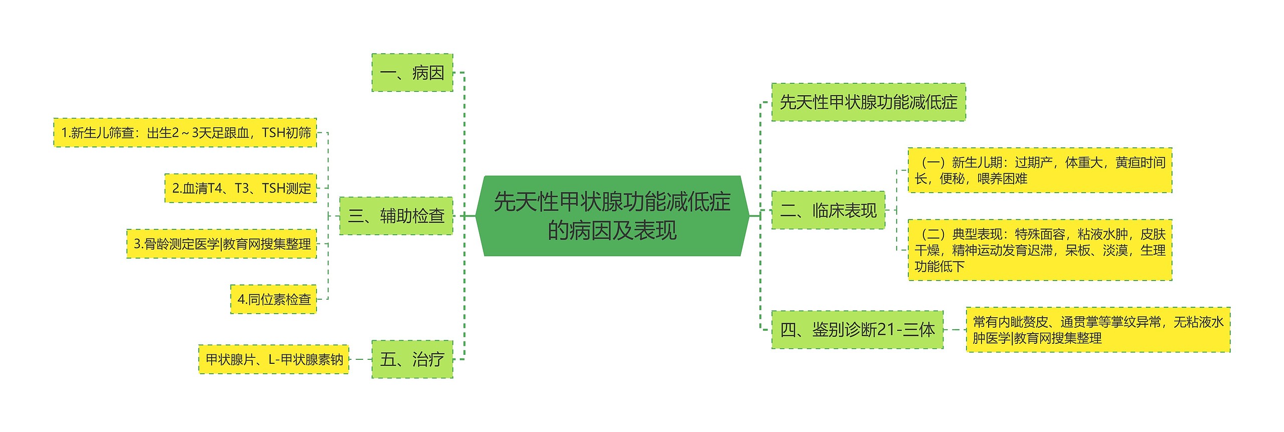 先天性甲状腺功能减低症的病因及表现