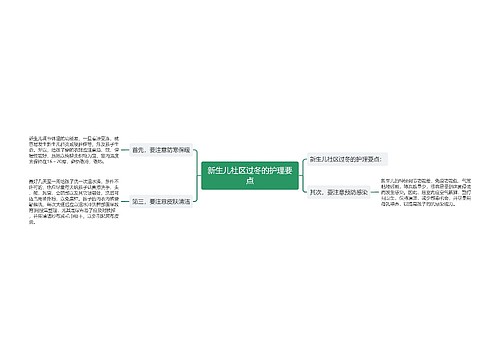 新生儿社区过冬的护理要点