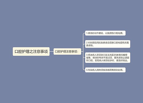 口腔护理之注意事项