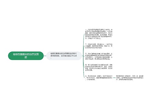 结核性腹膜炎的治疗及预防