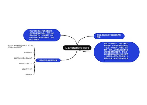 口服降糖药物的合理使用