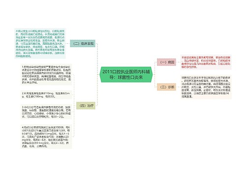 2011口腔执业医师内科辅导：球菌性口炎来