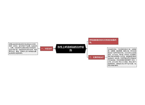 急性上呼道感染的治疗措施